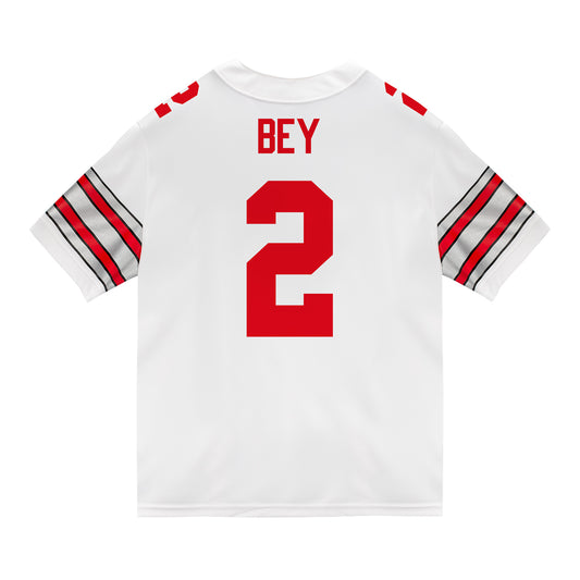 Ohio State Buckeyes Nike #2 Legend Bey Student Athlete White Football Jersey