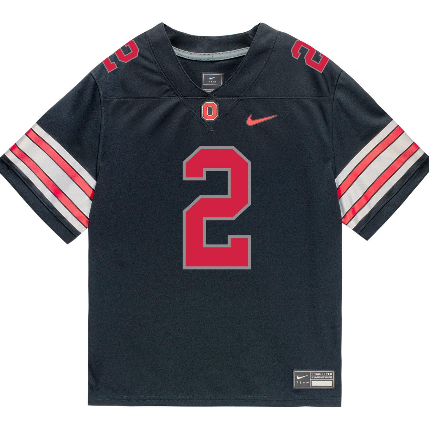 Ohio State Buckeyes Nike #2 Legend Bey Student Athlete Black Football Jersey