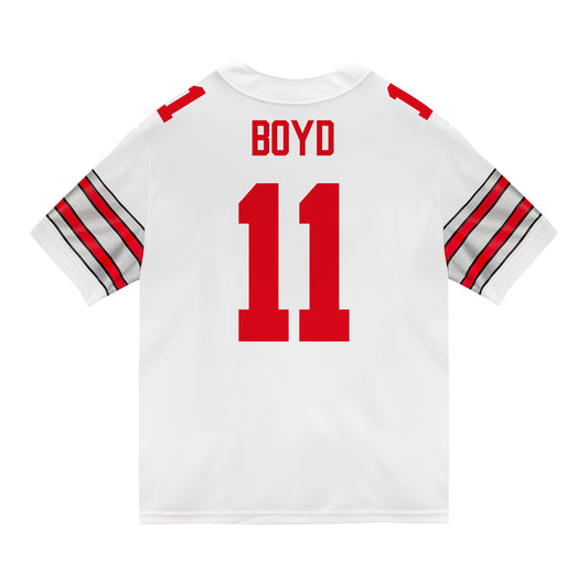 Ohio State Buckeyes Nike #11 Brock Boyd Student Athlete White Football Jersey