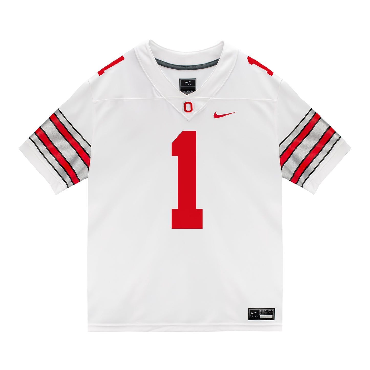 Ohio State Buckeyes Nike #1 Earl Little Jr. Student Athlete White Football Jersey