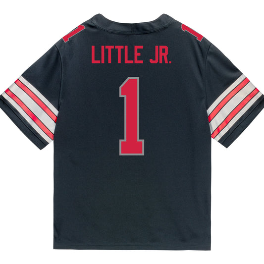 Ohio State Buckeyes Nike #1 Earl Little Jr. Student Athlete Black Football Jersey
