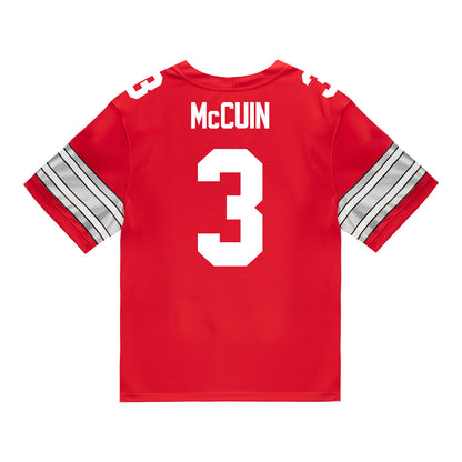 Ohio State Buckeyes Nike #3 Devin McCuin Student Athlete Scarlet Football Jersey