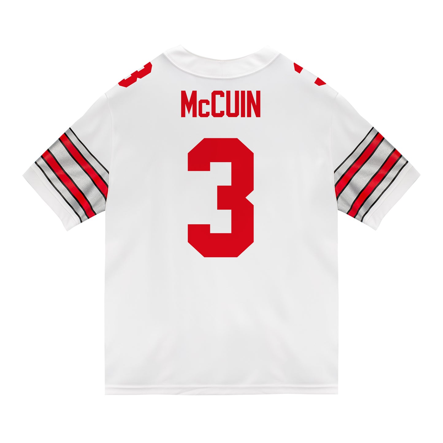 Ohio State Buckeyes Nike #3 Devin McCuin Student Athlete White Football Jersey