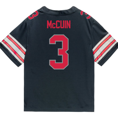 Ohio State Buckeyes Nike #3 Devin McCuin Student Athlete Black Football Jersey