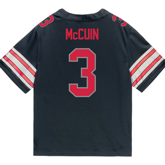 Ohio State Buckeyes Nike #3 Devin McCuin Student Athlete Black Football Jersey