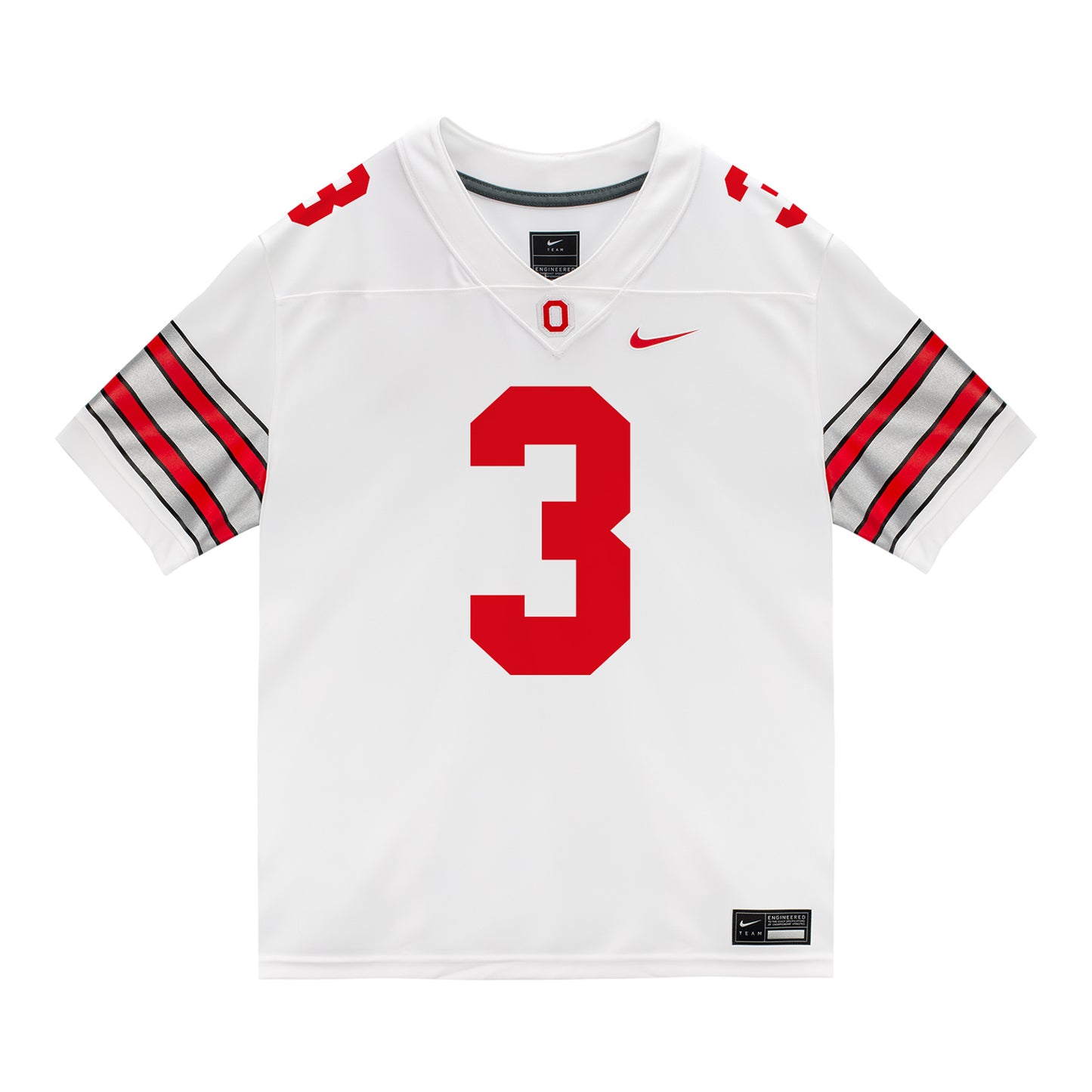 Ohio State Buckeyes Nike #3 James Smith Student Athlete White Football Jersey