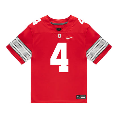 Ohio State Buckeyes Nike #4 Qua Russaw Student Athlete Scarlet Football Jersey