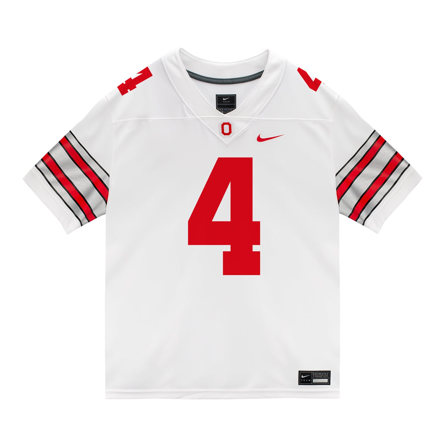 Ohio State Buckeyes Nike #4 Qua Russaw Student Athlete White