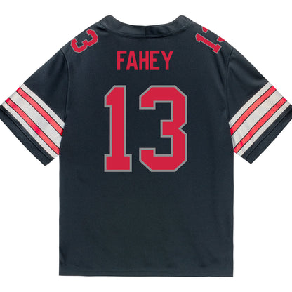 Ohio State Buckeyes Nike #13 Luke Fahey Student Athlete Black Football Jersey