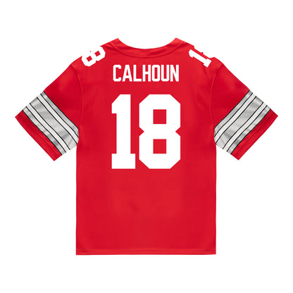 Ohio State Buckeyes Nike #18 Cam Calhoun Student Athlete Scarlet Football Jersey