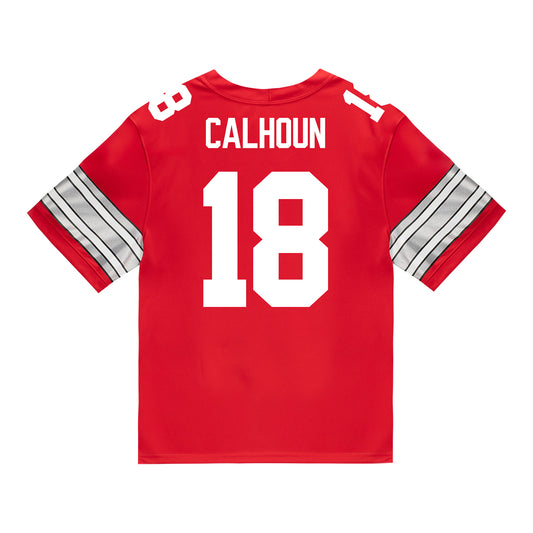 Ohio State Buckeyes Nike #18 Cam Calhoun Student Athlete Scarlet Football Jersey