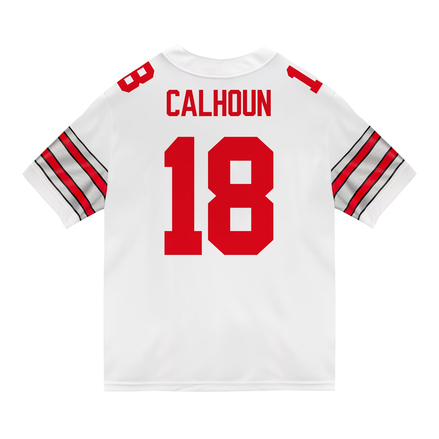 Ohio State Buckeyes Nike #18 Cam Calhoun Student Athlete White Football Jersey