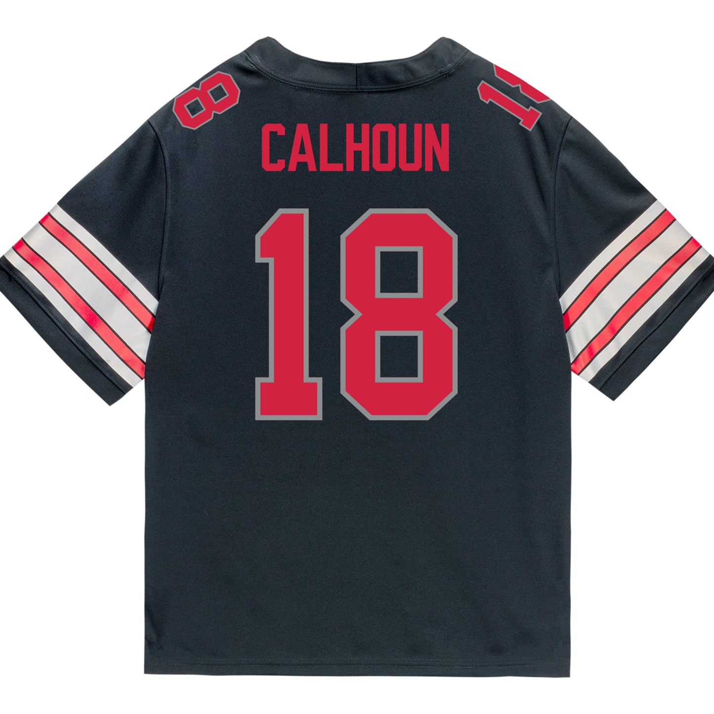 Ohio State Buckeyes Nike #18 Cam Calhoun Student Athlete Black Football Jersey
