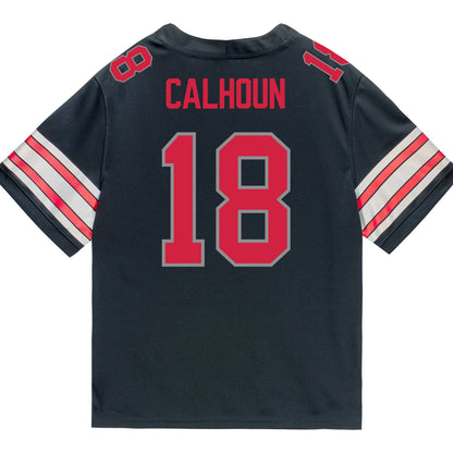 Ohio State Buckeyes Nike #18 Cam Calhoun Student Athlete Black Football Jersey