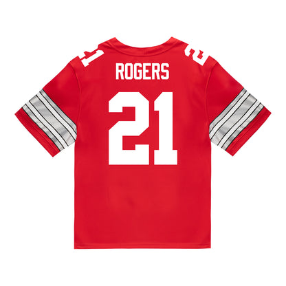 Ohio State Buckeyes Nike #21 Anthony Rogers Student Athlete Scarlet Football Jersey