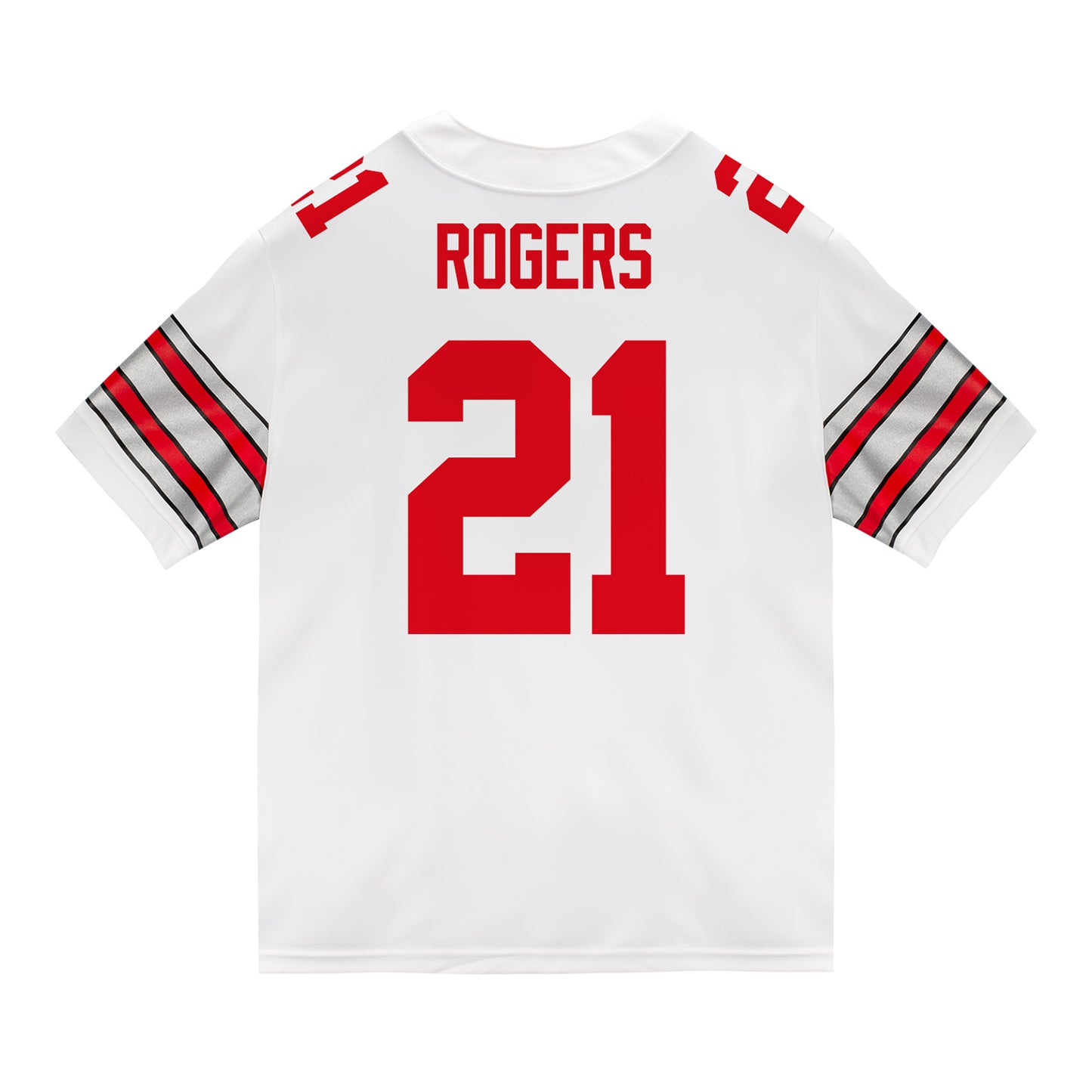Ohio State Buckeyes Nike #21 Anthony Rogers Student Athlete White Football Jersey
