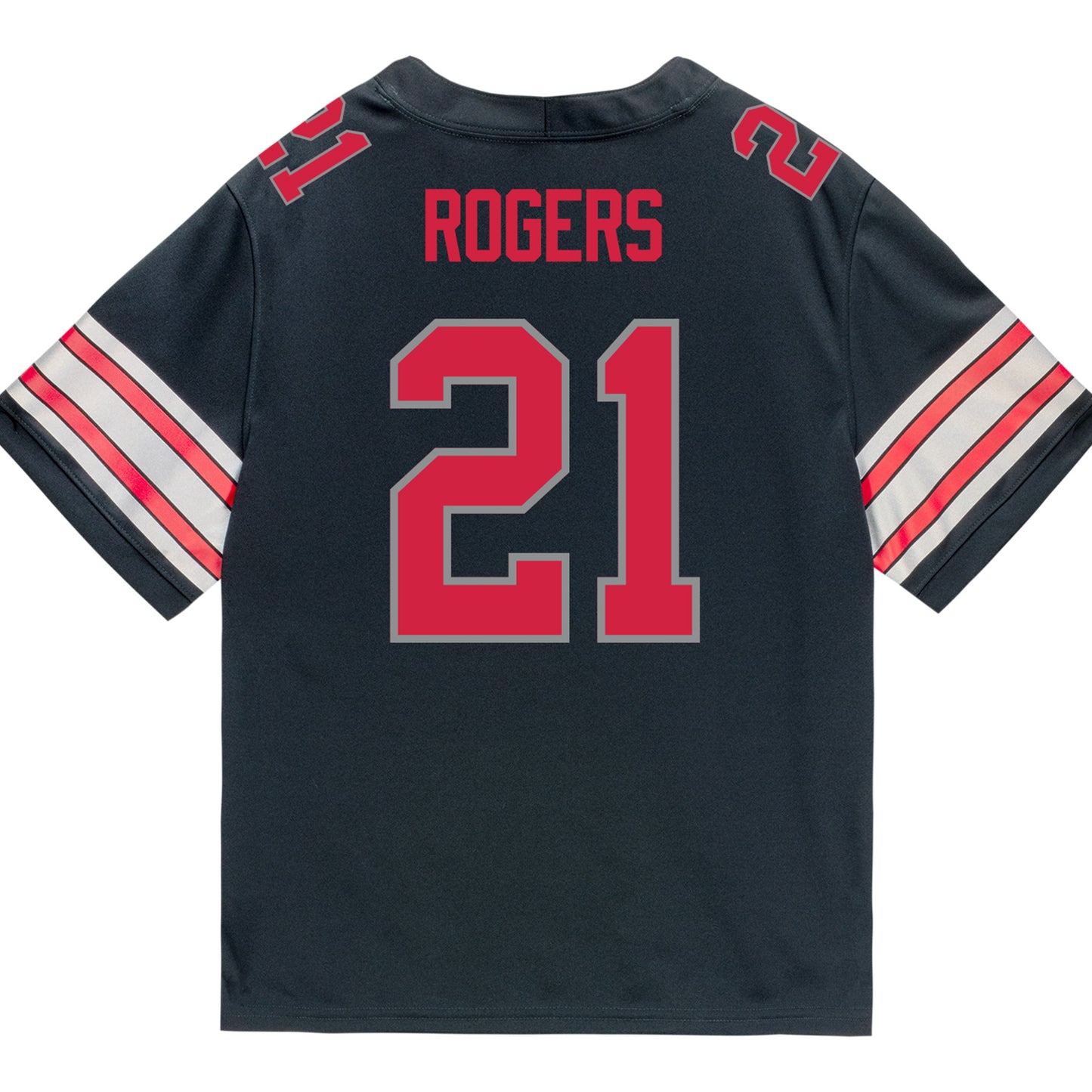 Ohio State Buckeyes Nike #21 Anthony Rogers Student Athlete Black Football Jersey