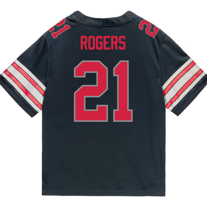 Ohio State Buckeyes Nike #21 Anthony Rogers Student Athlete Black Football Jersey