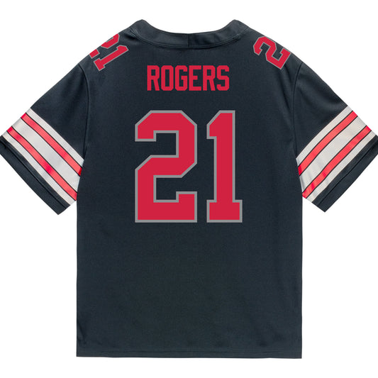 Ohio State Buckeyes Nike #21 Anthony Rogers Student Athlete Black Football Jersey