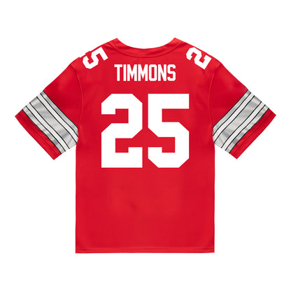 Ohio State Buckeyes Nike #25 Jay Timmons Student Athlete Scarlet Football Jersey
