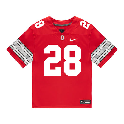 Ohio State Buckeyes Nike #28 Simeon Caldwell Student Athlete Scarlet Football Jersey