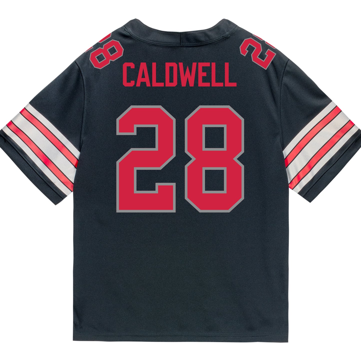 Ohio State Buckeyes Nike #28 Simeon Caldwell Student Athlete Black Football Jersey
