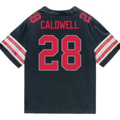 Ohio State Buckeyes Nike #28 Simeon Caldwell Student Athlete Black Football Jersey