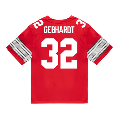 Ohio State Buckeyes Nike #32 Kaden Gebhardt Student Athlete Scarlet Football Jersey
