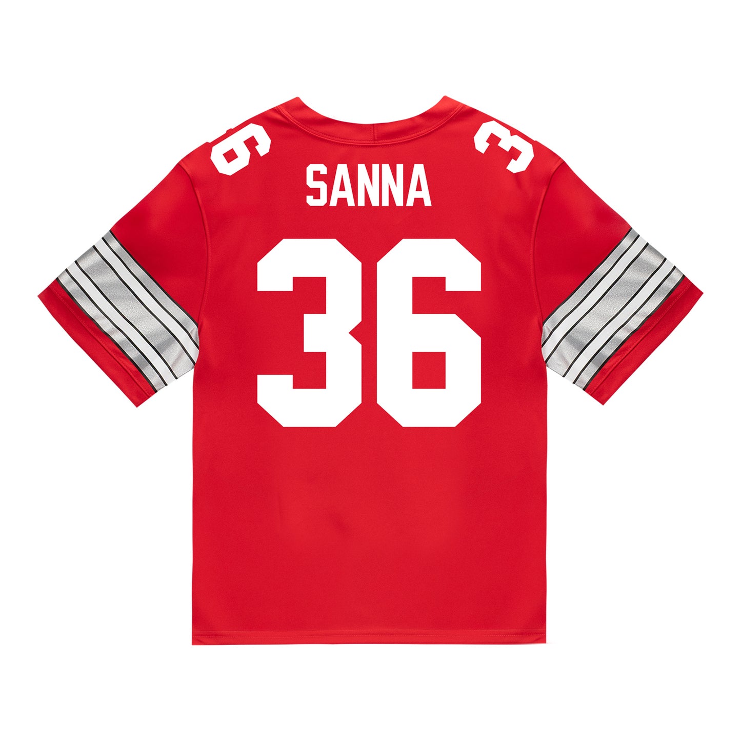 Ohio State Buckeyes Nike #36 CJ Sanna Student Athlete Scarlet Football Jersey