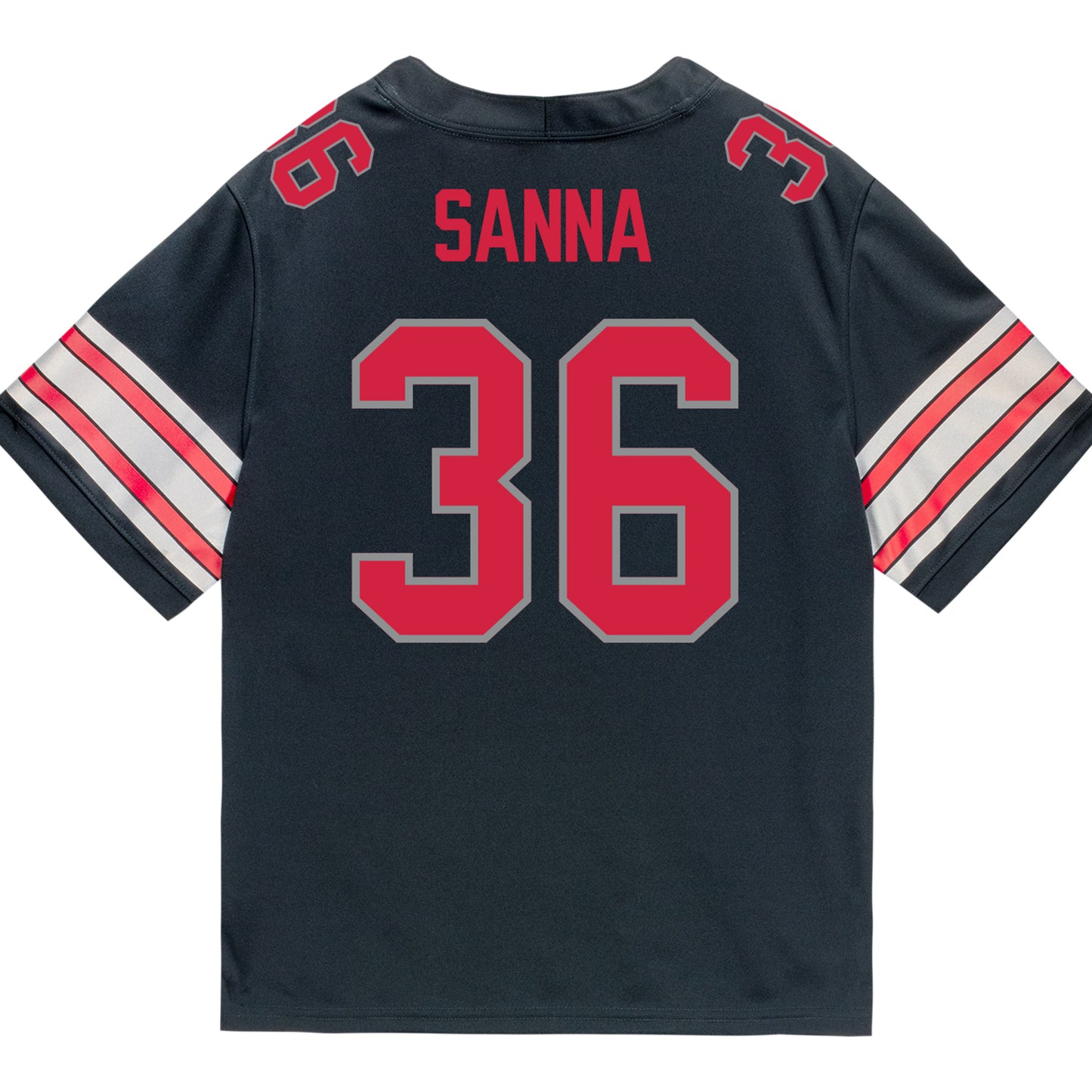 Ohio State Buckeyes Nike #36 CJ Sanna Student Athlete Black Football Jersey