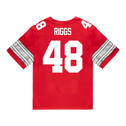Ohio State Buckeyes Nike #48 Dalton Riggs Student Athlete Scarlet Football Jersey