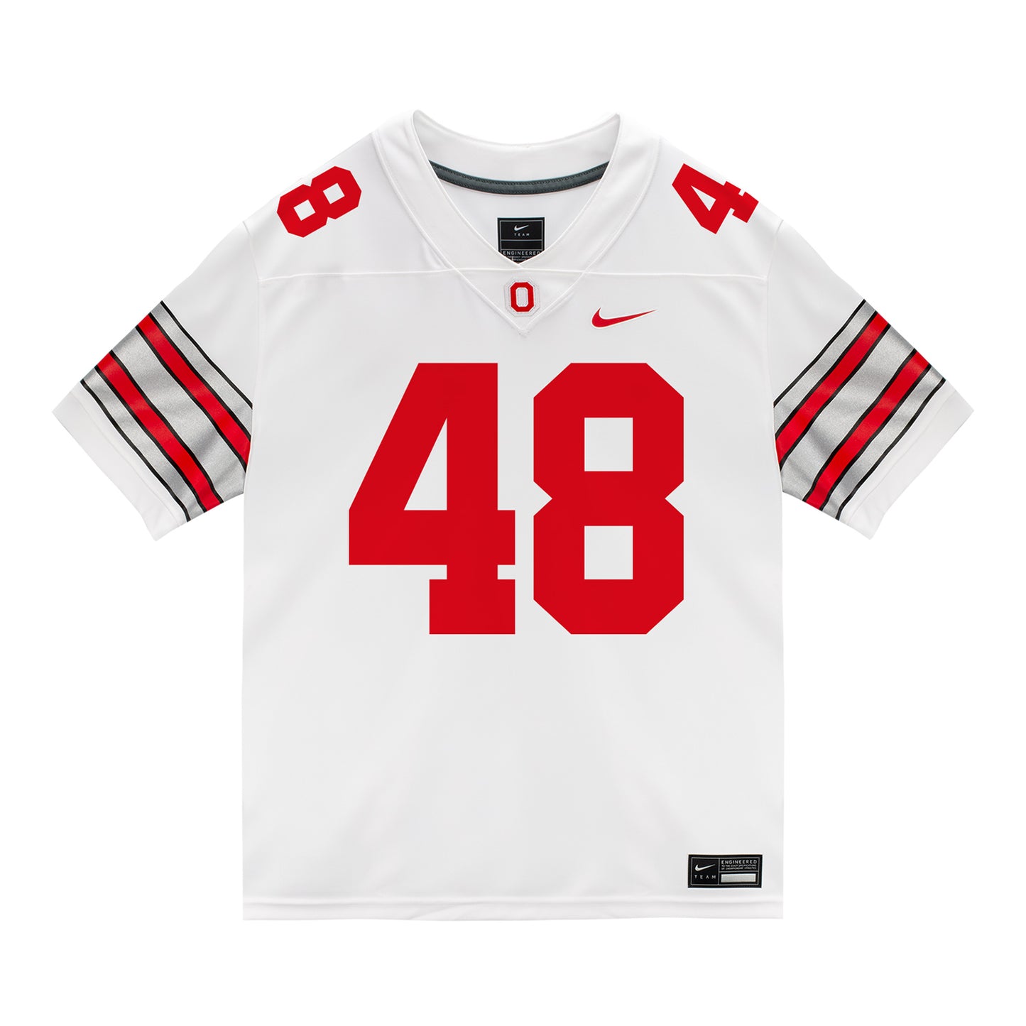 Ohio State Buckeyes Nike #48 Dalton Riggs Student Athlete White Football Jersey