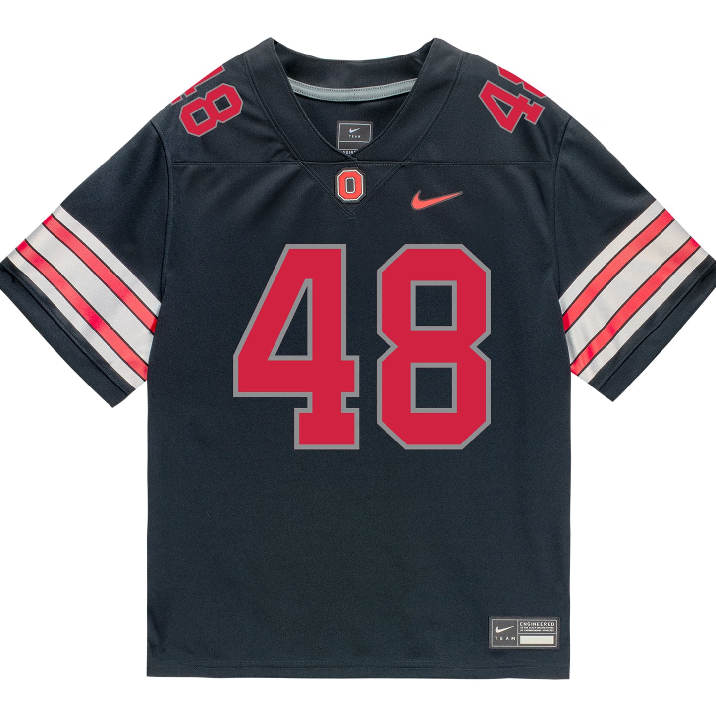 Ohio State Buckeyes Nike #48 Dalton Riggs Student Athlete Black Football Jersey