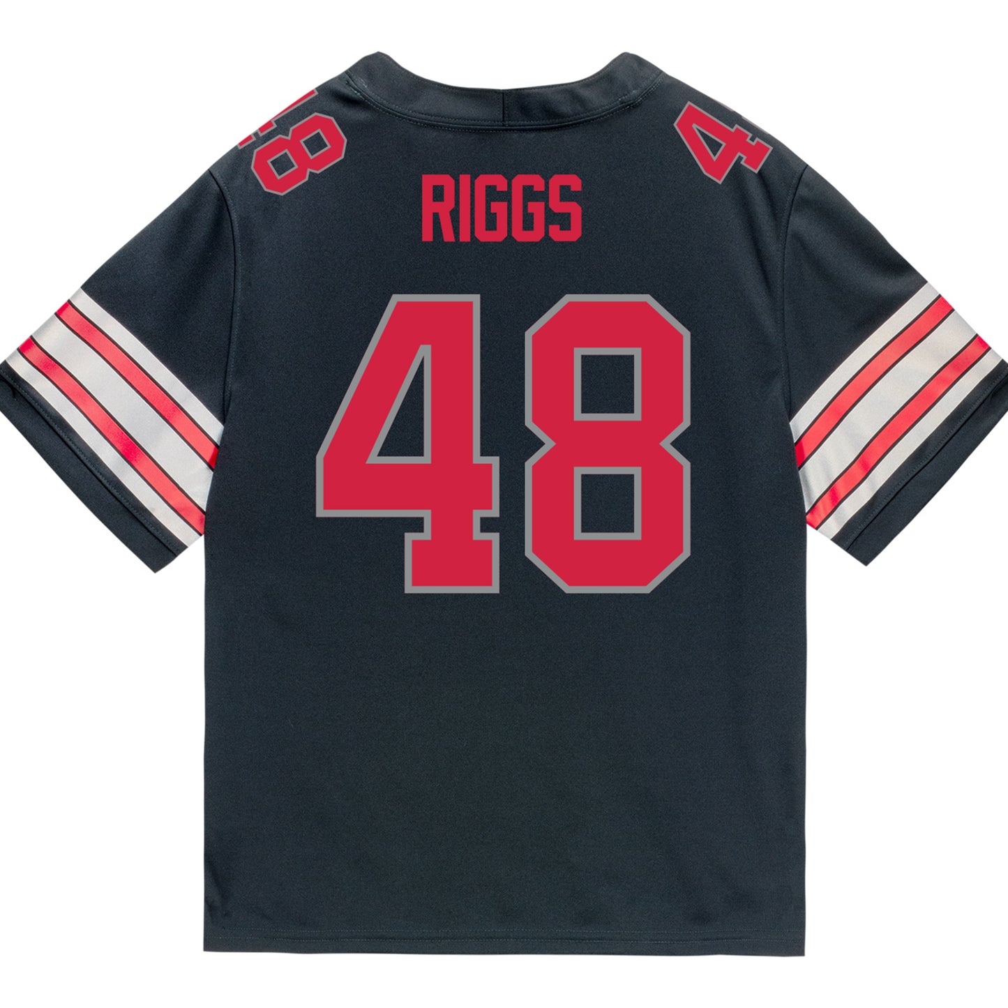 Ohio State Buckeyes Nike #48 Dalton Riggs Student Athlete Black Football Jersey