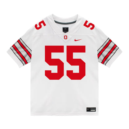 Ohio State Buckeyes Nike #55 John Walker Student Athlete White Football Jersey