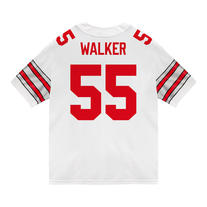 Ohio State Buckeyes Nike #55 John Walker Student Athlete White Football Jersey