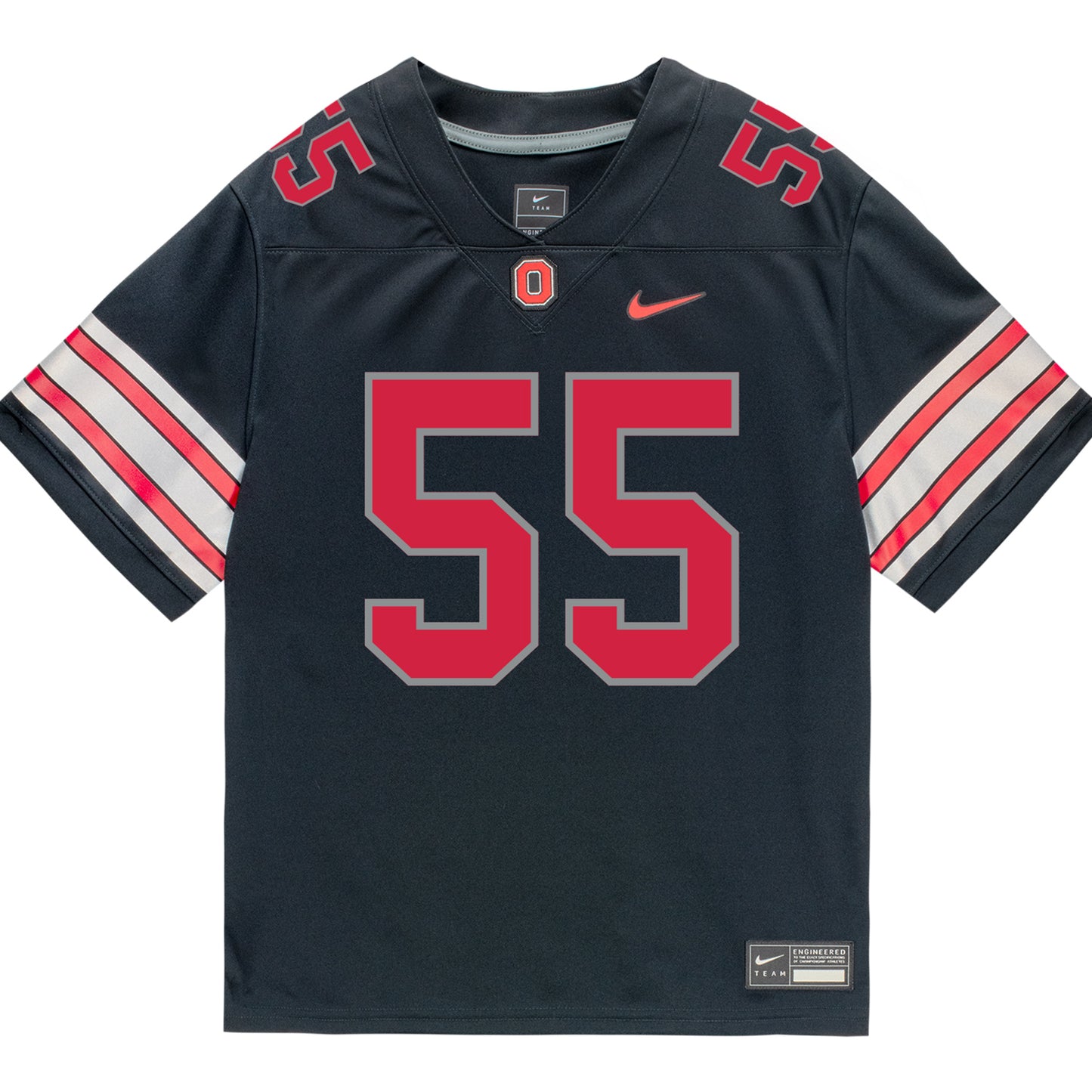 Ohio State Buckeyes Nike #55 John Walker Student Athlete Black Football Jersey