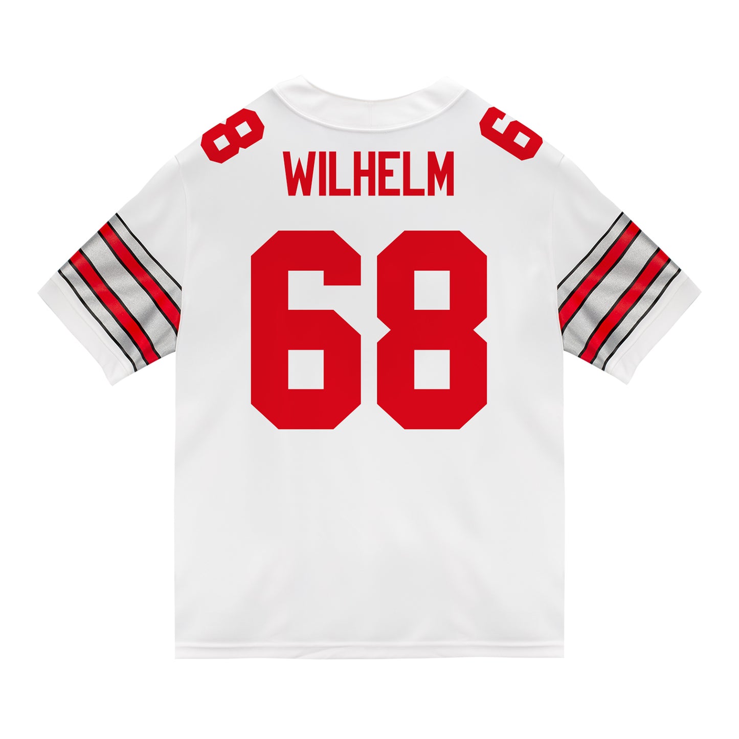 Ohio State Buckeyes Nike #68 Mason Wilhelm Student Athlete White Football Jersey