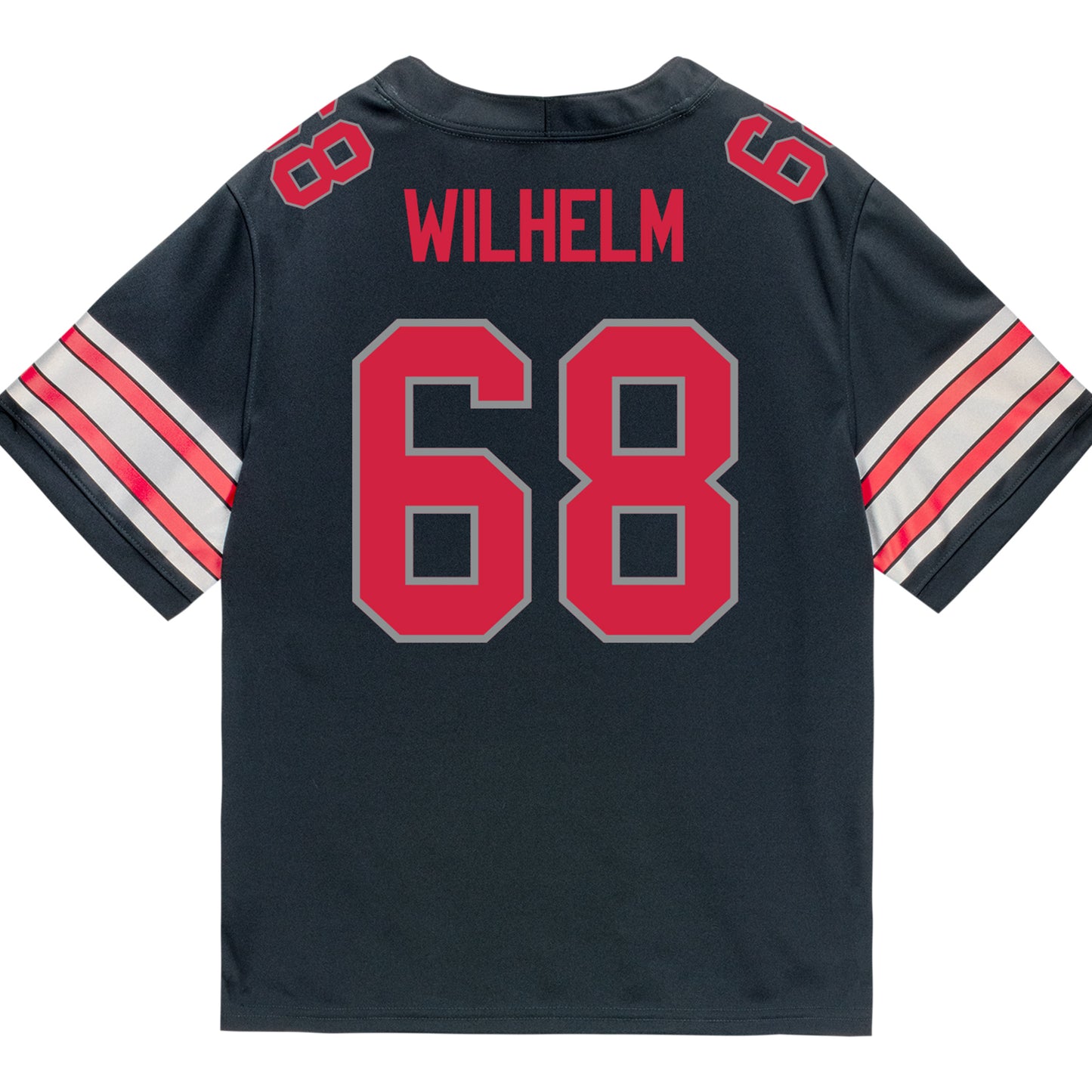 Ohio State Buckeyes Nike #68 Mason Wilhelm Student Athlete Black Football Jersey