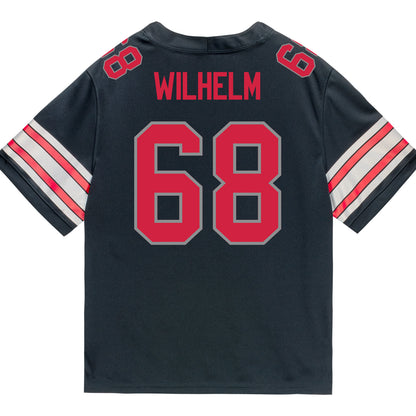 Ohio State Buckeyes Nike #68 Mason Wilhelm Student Athlete Black Football Jersey