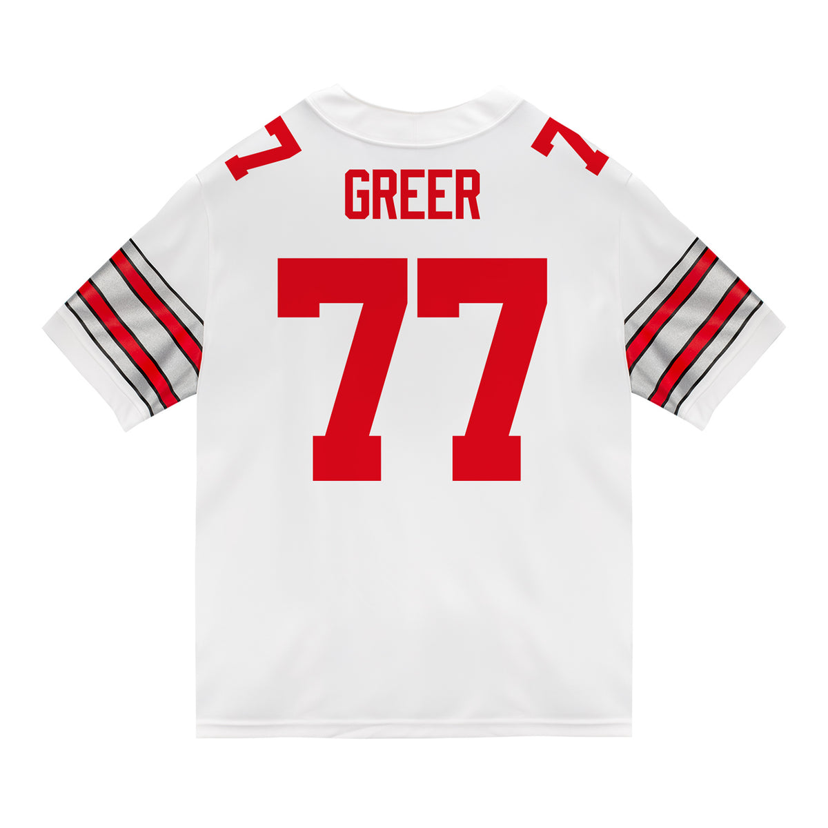 Ohio State Buckeyes Nike #77 Sam Greer Student Athlete White Football Jersey