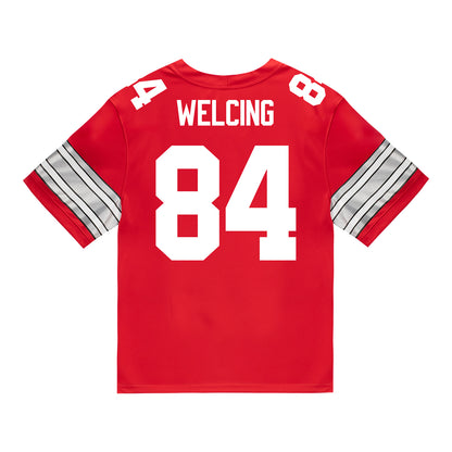 Ohio State Buckeyes Nike #84 Hunter Welcing Student Athlete Scarlet Football Jersey