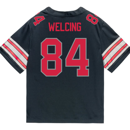 Ohio State Buckeyes Nike #84 Hunter Welcing Student Athlete Black Football Jersey