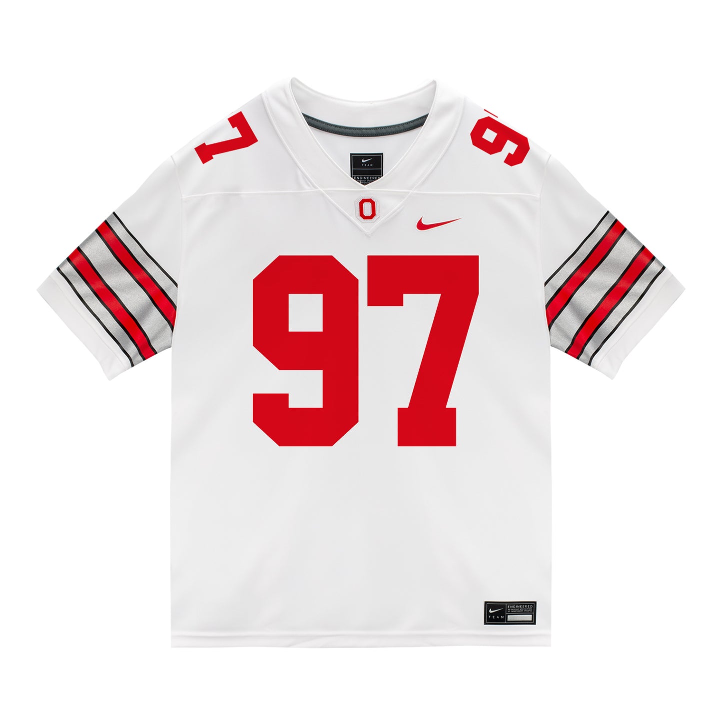 Ohio State Buckeyes Nike #97 Dre Quinn Student Athlete White Football Jersey