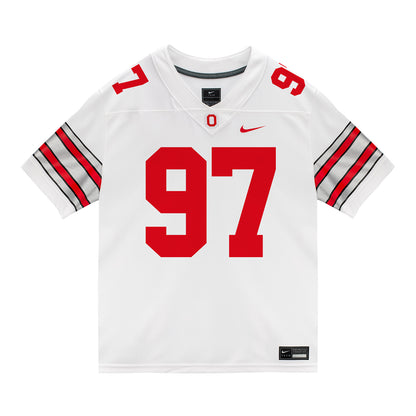 Ohio State Buckeyes Nike #97 Dre Quinn Student Athlete White Football Jersey