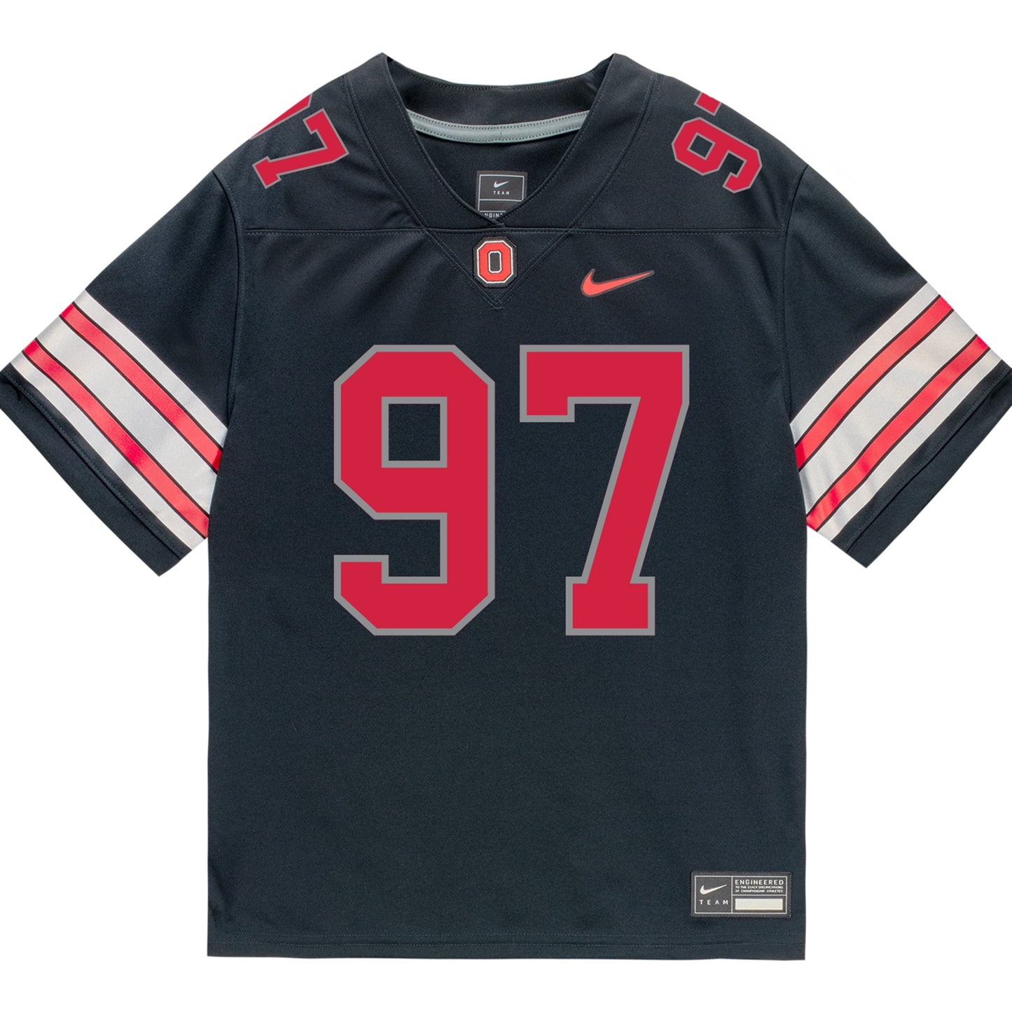 Ohio State Buckeyes Nike #97 Dre Quinn Student Athlete Black Football Jersey