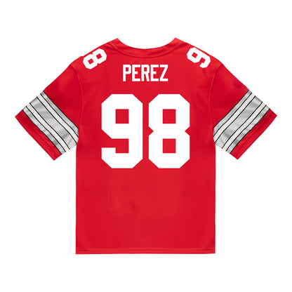Ohio State Buckeyes Nike #98 Jamir Perez Student Athlete Scarlet Football Jersey