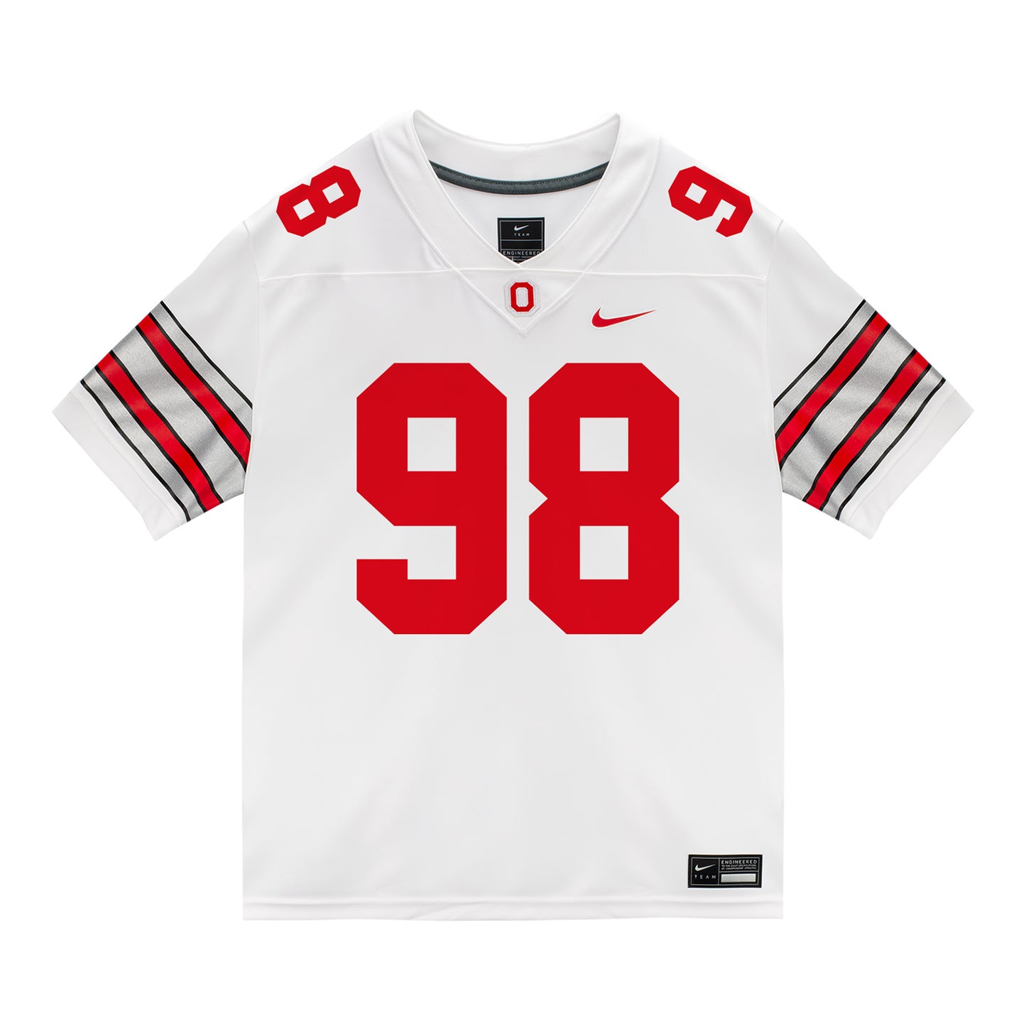 Ohio State Buckeyes Nike #98 Jamir Perez Student Athlete White Football Jersey