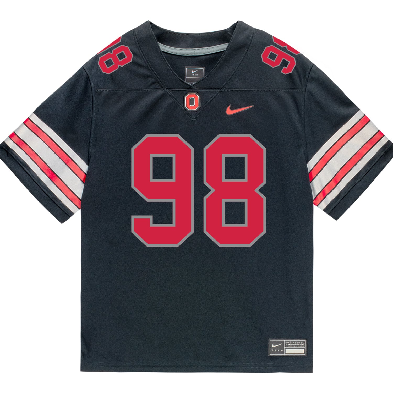 Nike アメリカンフットボール ユニフォーム 98 L Ohio State Buckeyes Nike #98 Jamir Perez Student Athlete Black