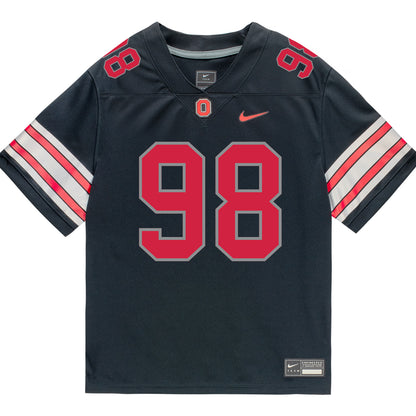 Ohio State Buckeyes Nike #98 Jamir Perez Student Athlete Black Football Jersey